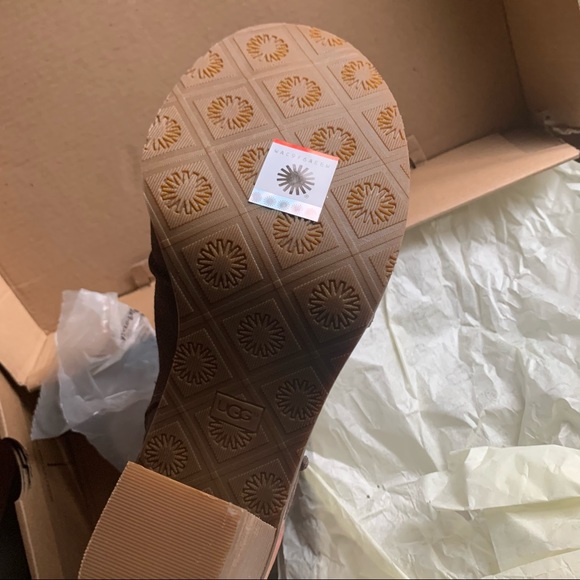 UGG Valencia PEEP Toe BOOTIES Mysterious - Picture 3 of 7